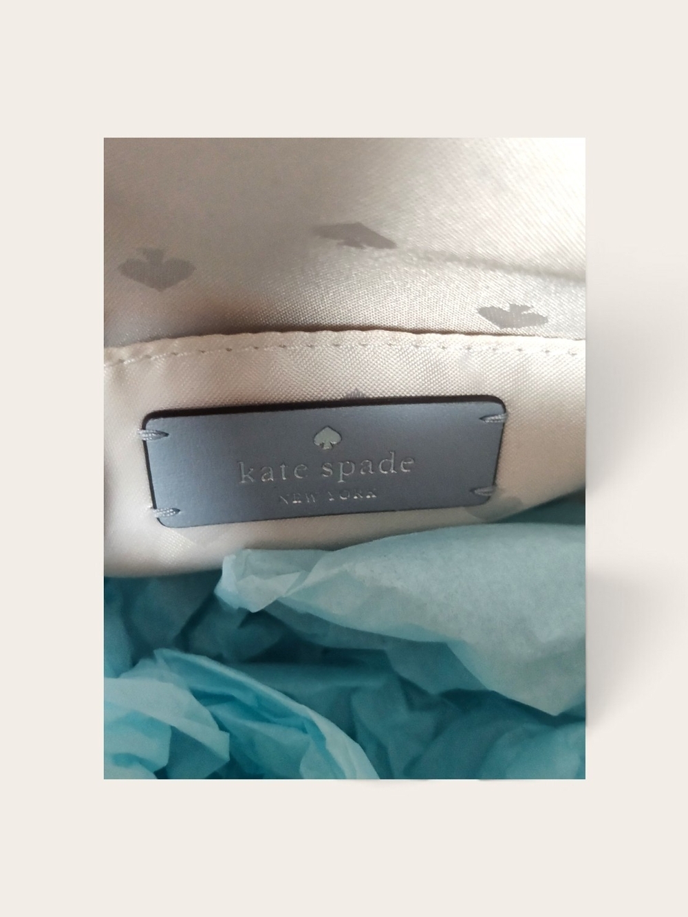 Kate Spade Quilted Powder Blue Mini Leather Backpack - Picture 5 of 5